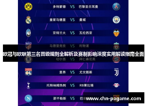 欧冠与欧联第三名晋级规则全解析及赛制影响深度实用解读指南全面 欧冠与欧联第三名晋级规则全解析及赛制影响深度实用解读指南全面